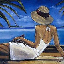 Схема вышивки «Лазурный берег. Биддл Триш»