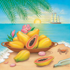 Схема вышивки «морской пейзаж»