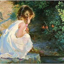 Схема вышивки «девочка»