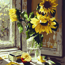 Схема вышивки «Подсолнухи»