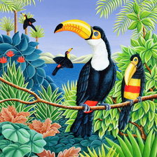 Схема вышивки «птички»