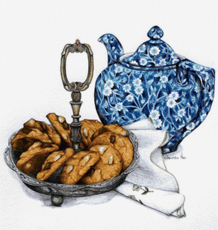 чай - натюрморт, чайник, чай - предпросмотр