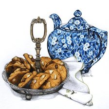 Схема вышивки «чай»