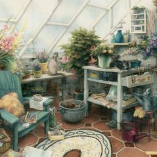 Схема вышивки «la serra»