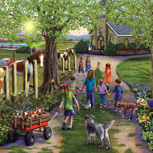 Схема вышивки «bimbi»