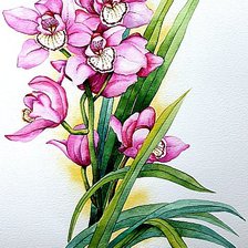 Схема вышивки «Орхидея»