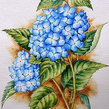 Схема вышивки «Гортензия»