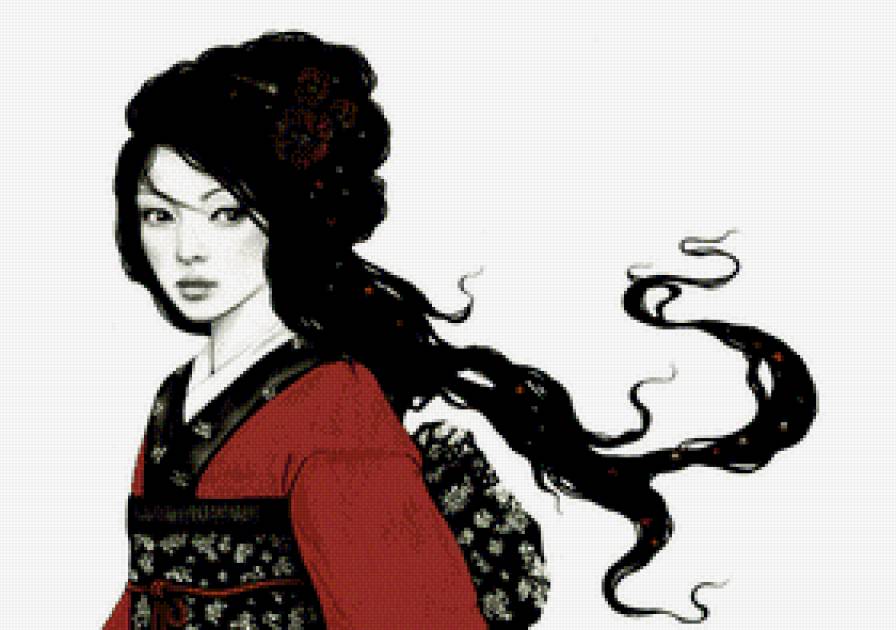 японка - девушка, восток, япония, красавица, азия - предпросмотр