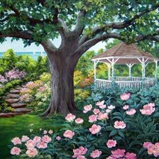 Схема вышивки «беседка»