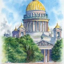 Схема вышивки «городской пейзаж»