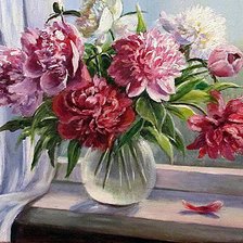 Схема вышивки «божури 2»