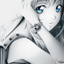 Схема вышивки «Девушка»