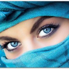 Схема вышивки «взгляд»