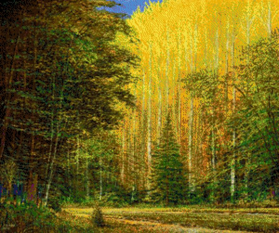 Andre Kosslick - las, pejzaz, jesien - предпросмотр