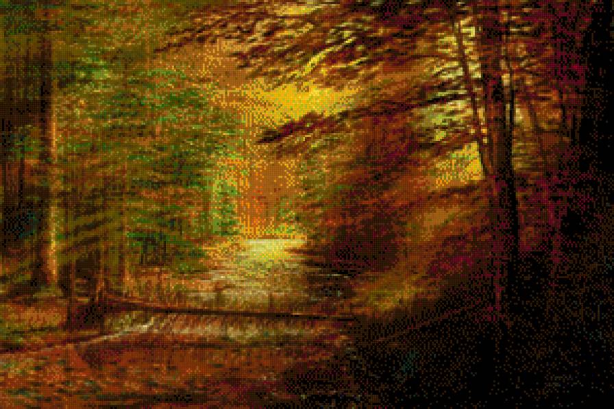 Andre Kosslick - las, pejzaz, jesien - предпросмотр