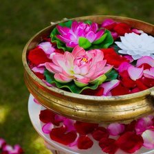 Схема вышивки «лотосы в чаше»