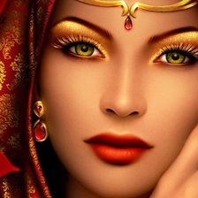 Схема вышивки «девушка востока»