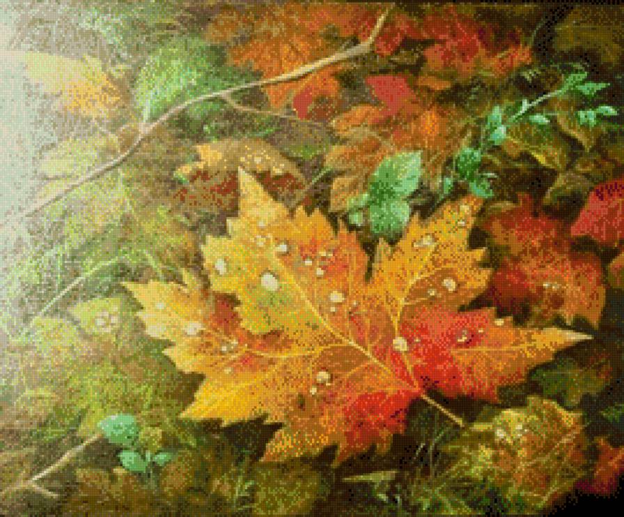 Jesien - jesienne liscie, jesien - предпросмотр