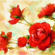 Схема вышивки «Розы»