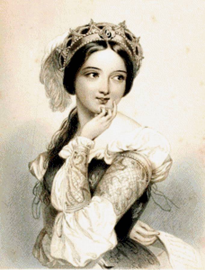 прекрасная дама - картина - предпросмотр