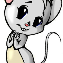 Схема вышивки «Обложка паспорта мышь»