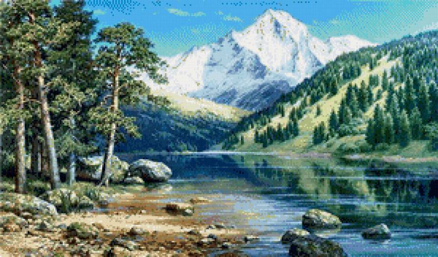 у озера - красота природы - предпросмотр