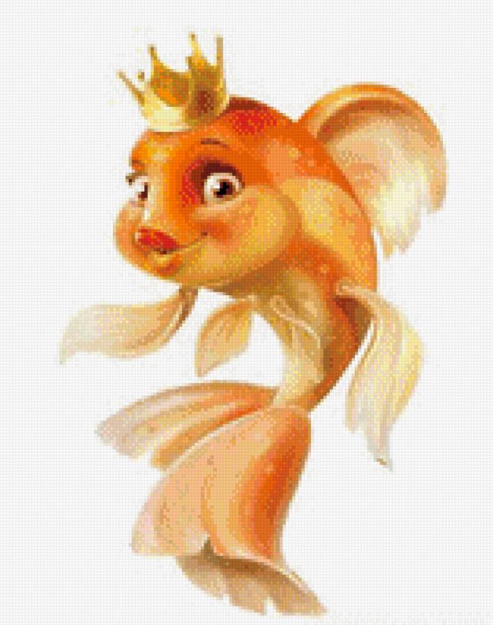 золотая рыбка - золотая рыбка, рыба, детское - предпросмотр