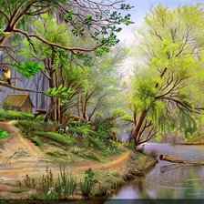 Схема вышивки «весна пришла»