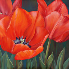 Схема вышивки «Тюльпаны»