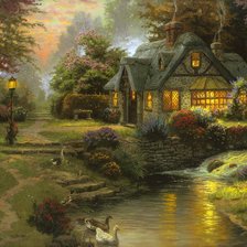 Схема вышивки «сказочный домик»