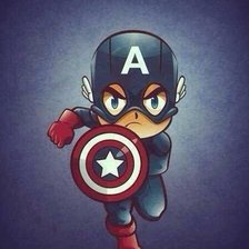 Схема вышивки «Капитан америка»