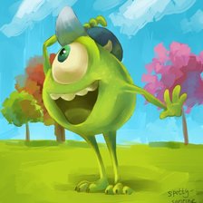 Схема вышивки «Майк»