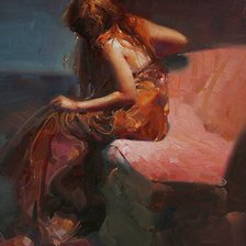 Схема вышивки «Девушка»