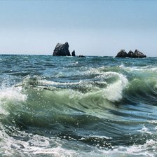 Схема вышивки «волны»