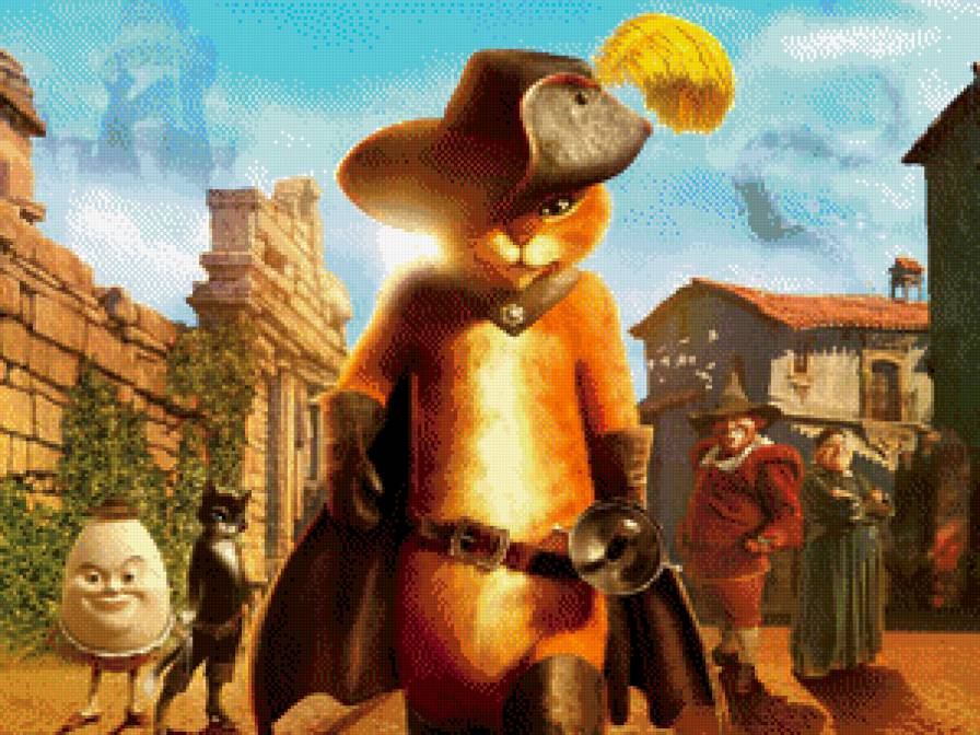 №648660 - в сапогах, кот, мульт, киса - предпросмотр