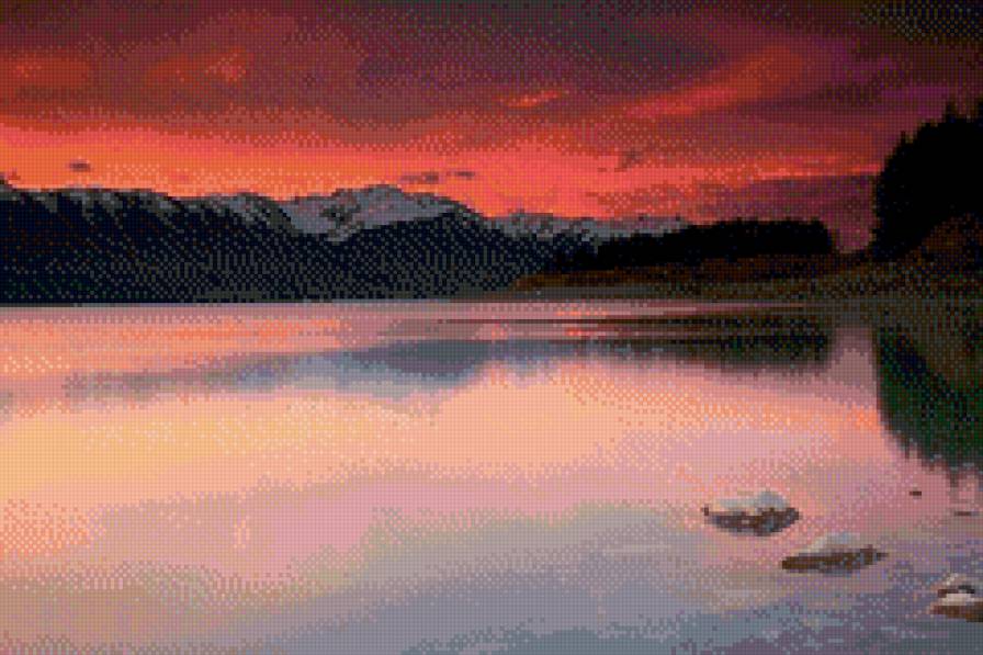 зариво - горизонт, облака, зарево, закат - предпросмотр