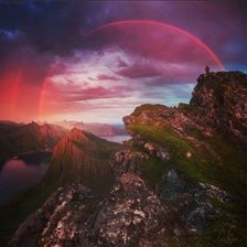 зариво с радугой