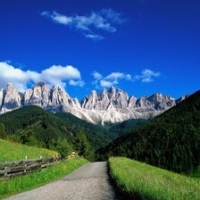 Схема вышивки «Дорога в горы»