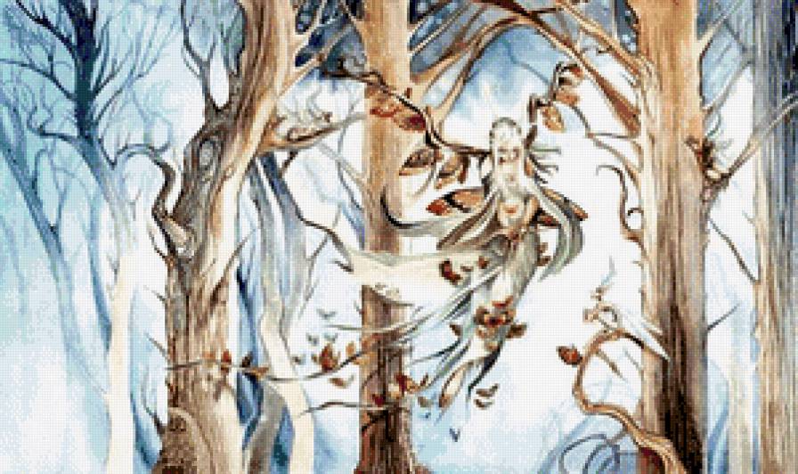 дреада - бабочки, девушка, фэнтези - предпросмотр