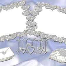 Схема вышивки «сердечки»