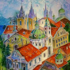 Схема вышивки «Елена Рипа Прага»