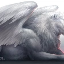 Схема вышивки «Крылатый лев»