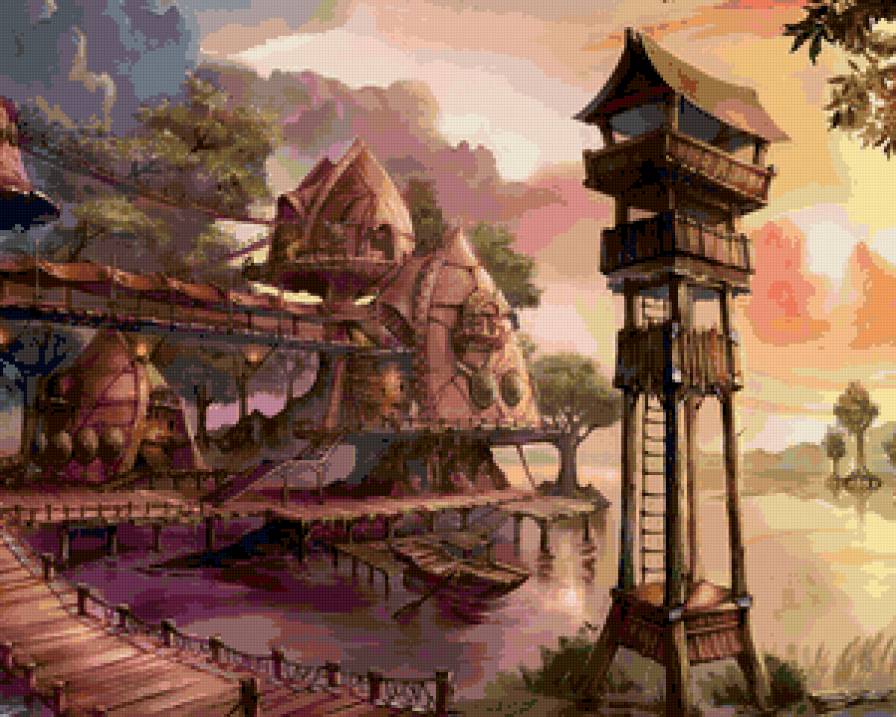 Серия "Фэнтези": Сказочный пейзаж-3 - предпросмотр