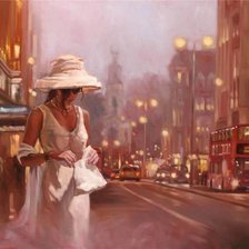 Схема вышивки «городская улица»