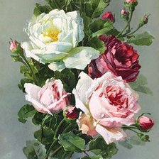 Схема вышивки «розы»