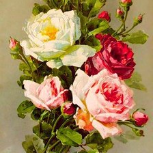 Схема вышивки «розы»