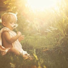 Схема вышивки «реденок с ромашкой»