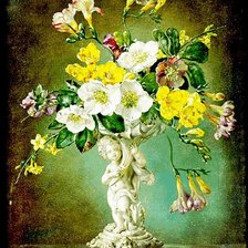 Схема вышивки «цветы»