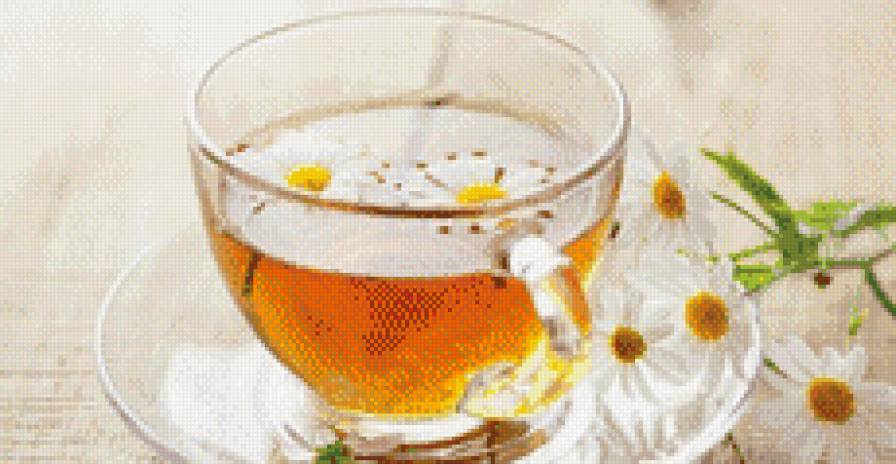 чай с ромашкой - чашка, напиток, ромашка - предпросмотр
