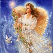 Схема вышивки «ангел»